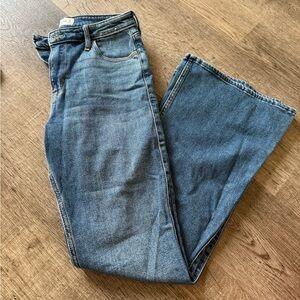 Abercrombie & Fitch Blue Flare Wide Leg Jeans